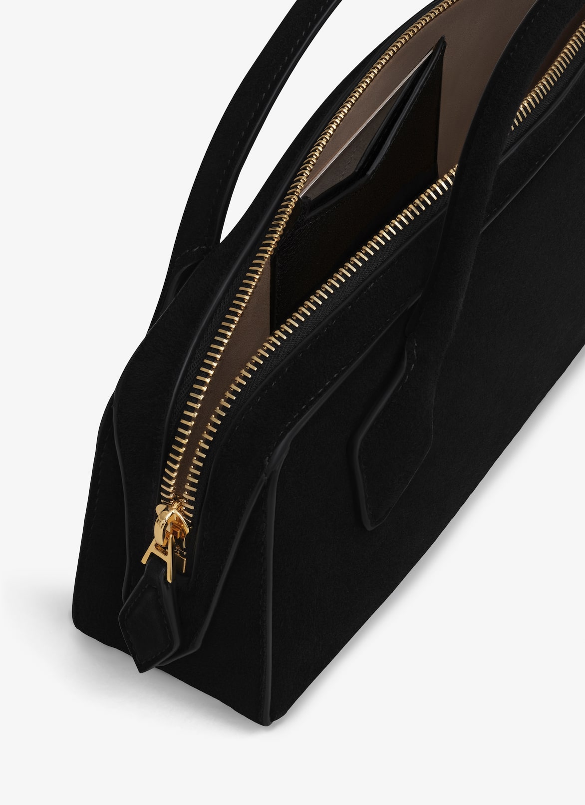 LE TECKEL CLUTCH IN SUEDE GOATSKIN ALAÏA BLACK LE TECKEL CLUTCH IN SUEDE GOATSKIN